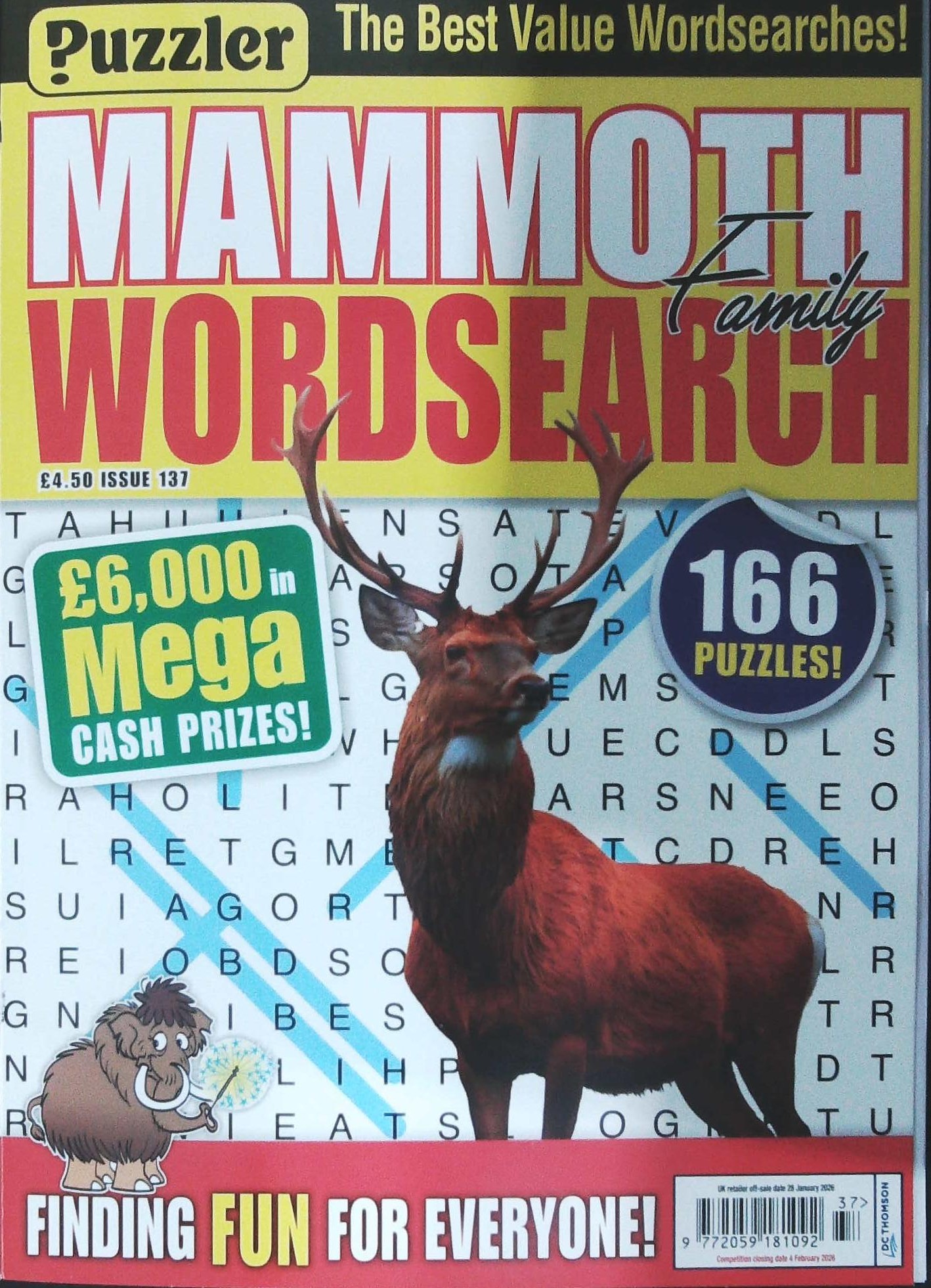 PUZZLER MAMMOTH FAMILY WORDSEARCH