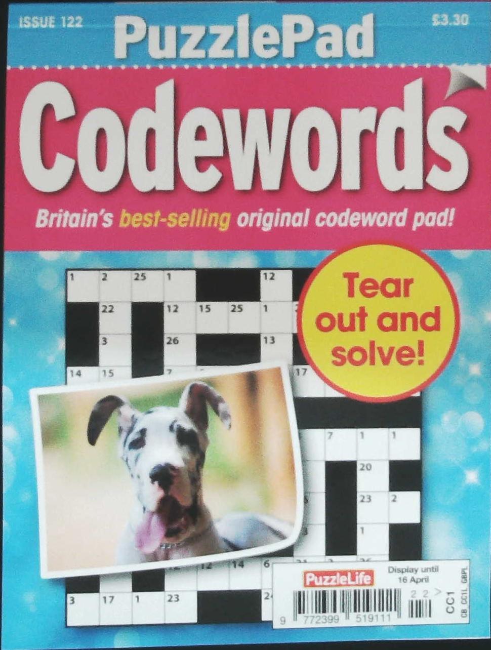 PUZZLELIFE PUZZLEPAD CODEWORDS