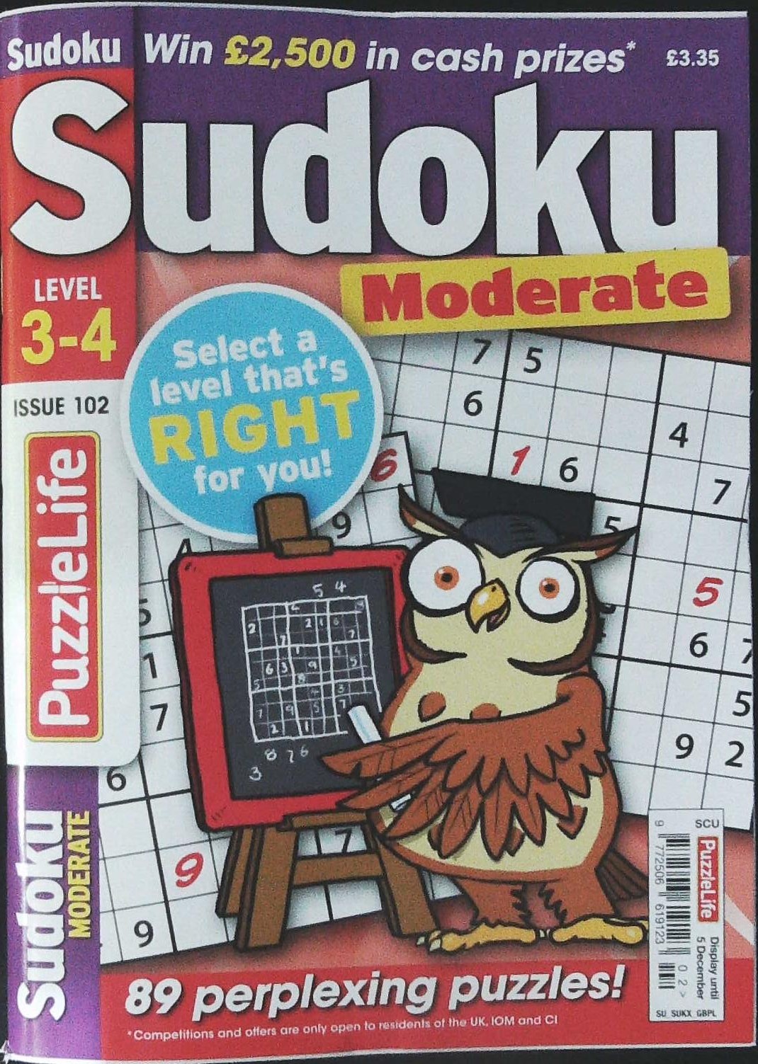 PUZZLELIFE SUDOKU LEVEL 3 AND 4