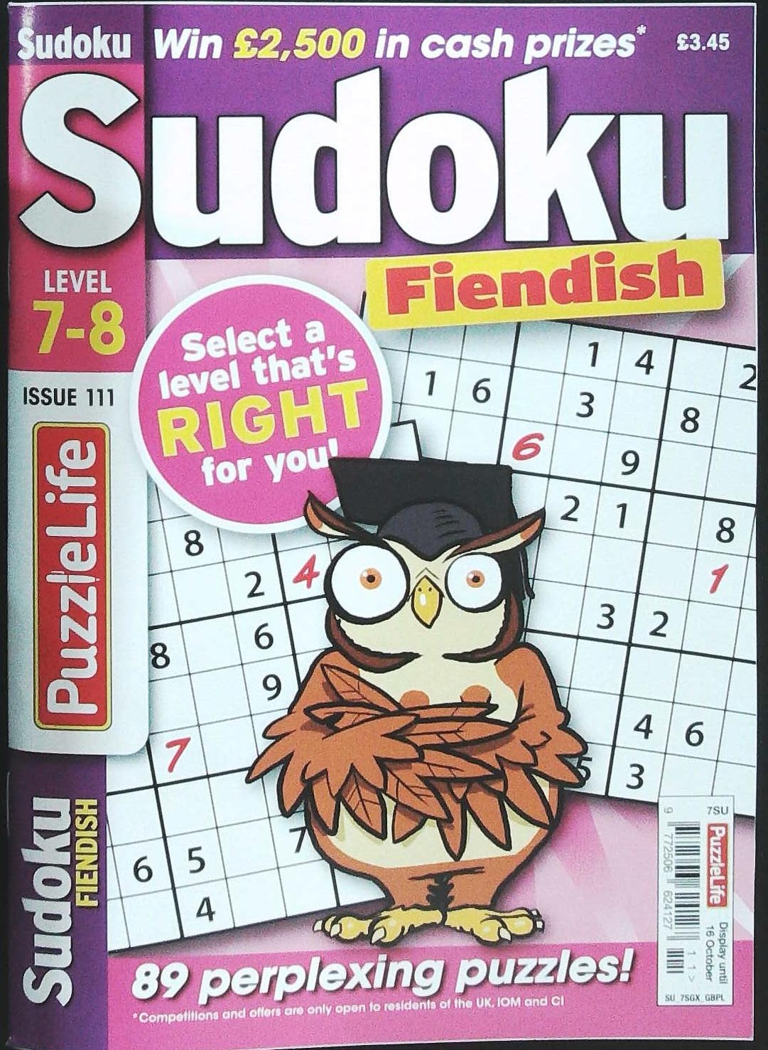 PUZZLELIFE SUDOKU LEVEL 7 AND 8