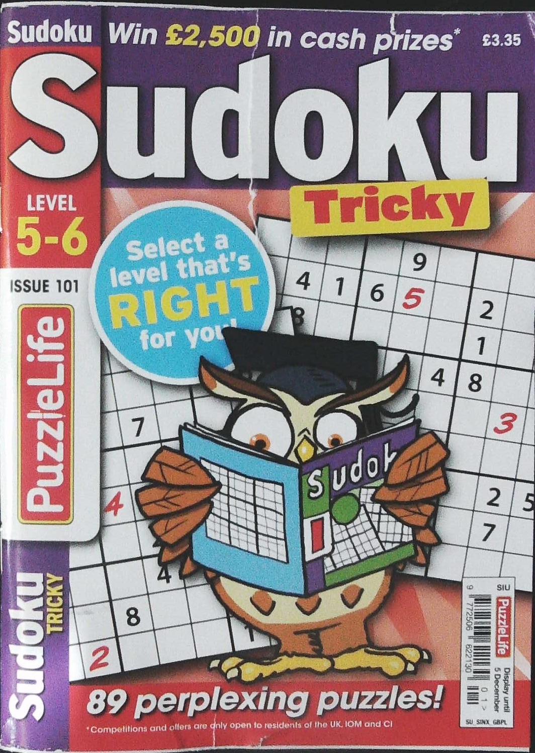 PUZZLELIFE SUDOKU LEVEL 5 AND 6