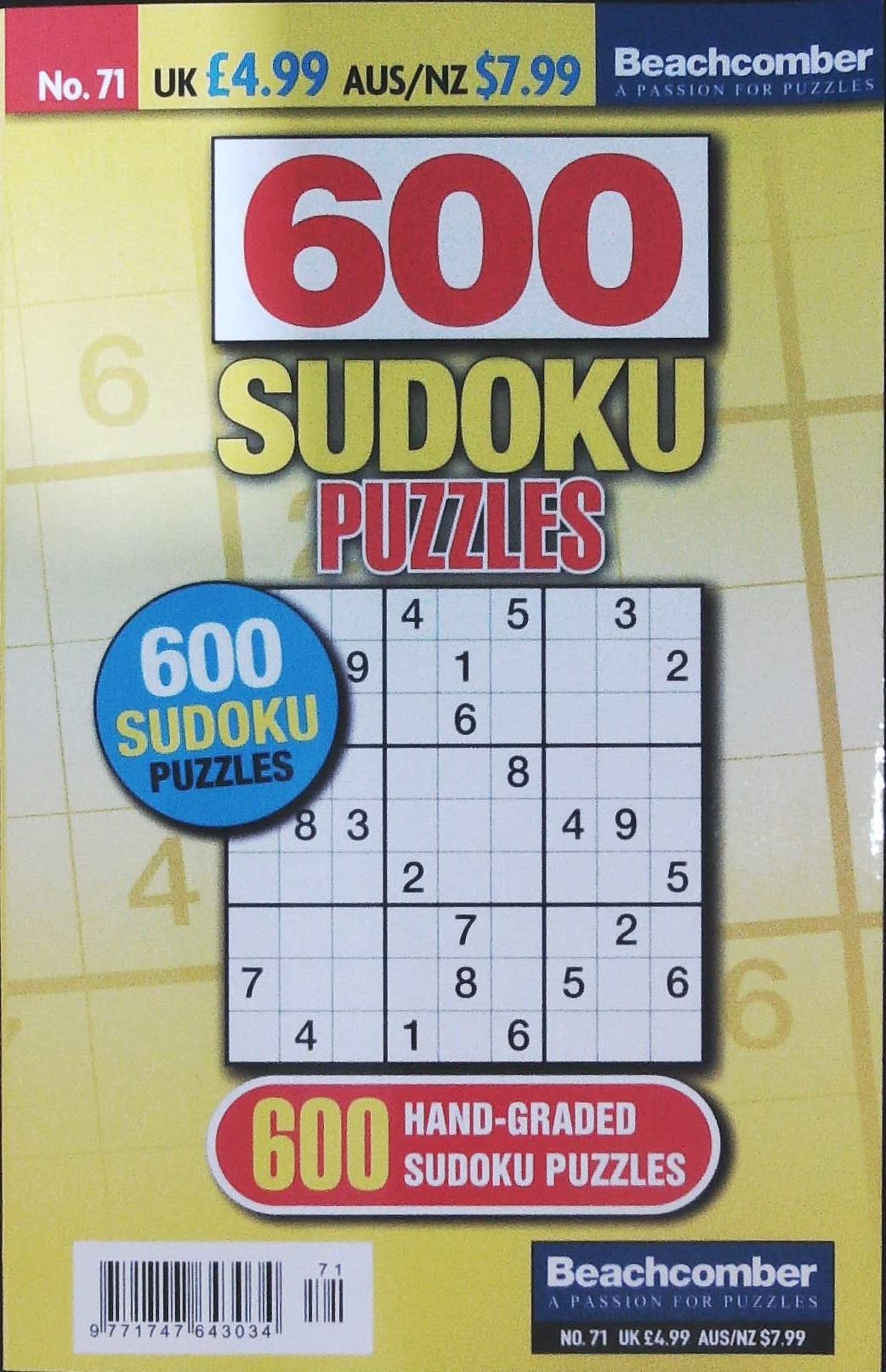 600 SUDOKU PUZZLES