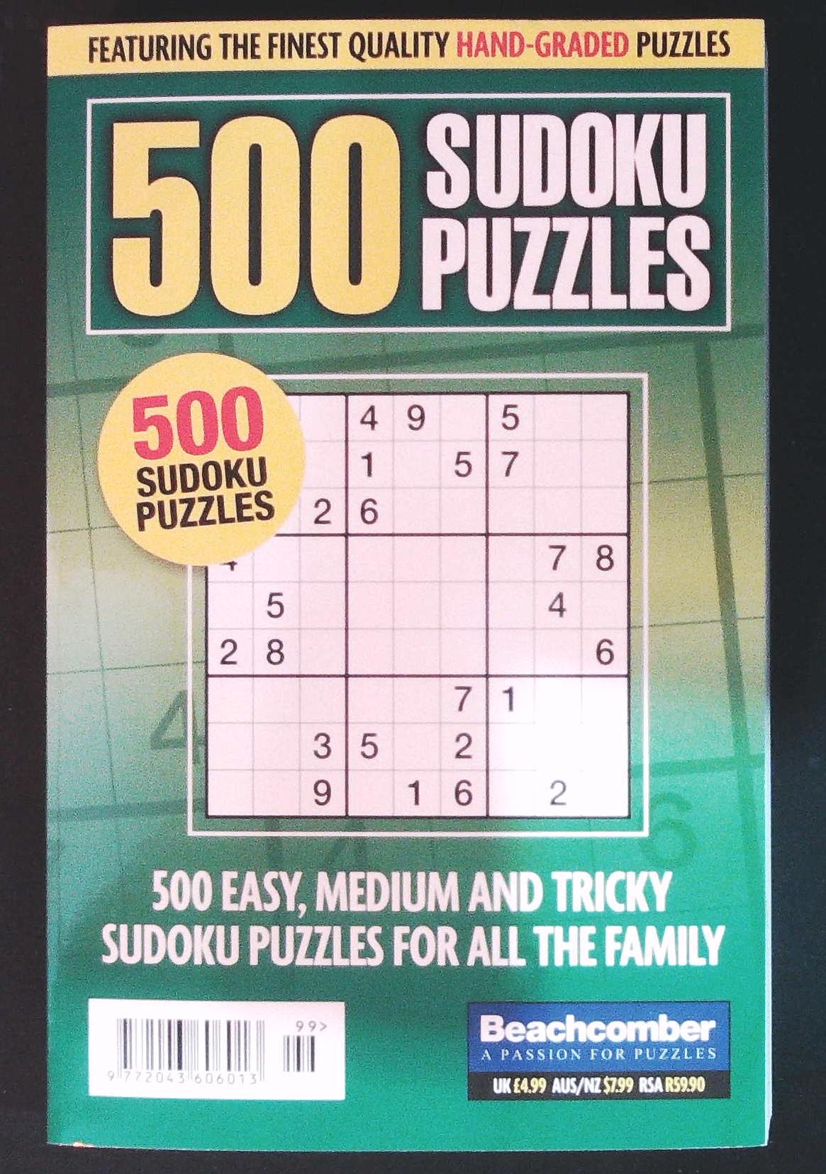 500 SUDOKU PUZZLES