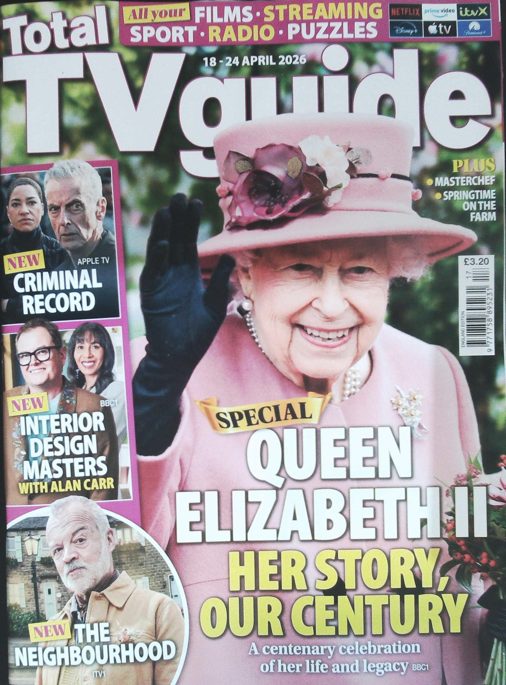 TOTAL TV GUIDE ENGLAND