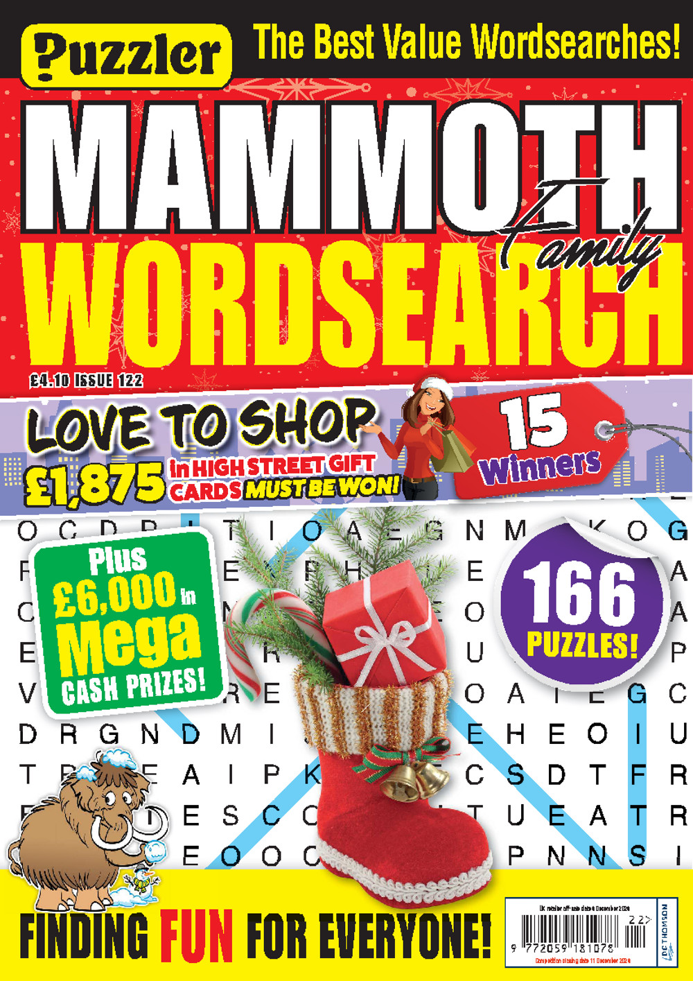 PUZZLE MAMMOTH FAMILY WORDSEARCH