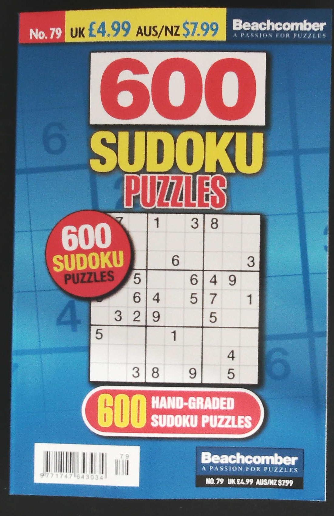 600 SUDOKU PUZZLES