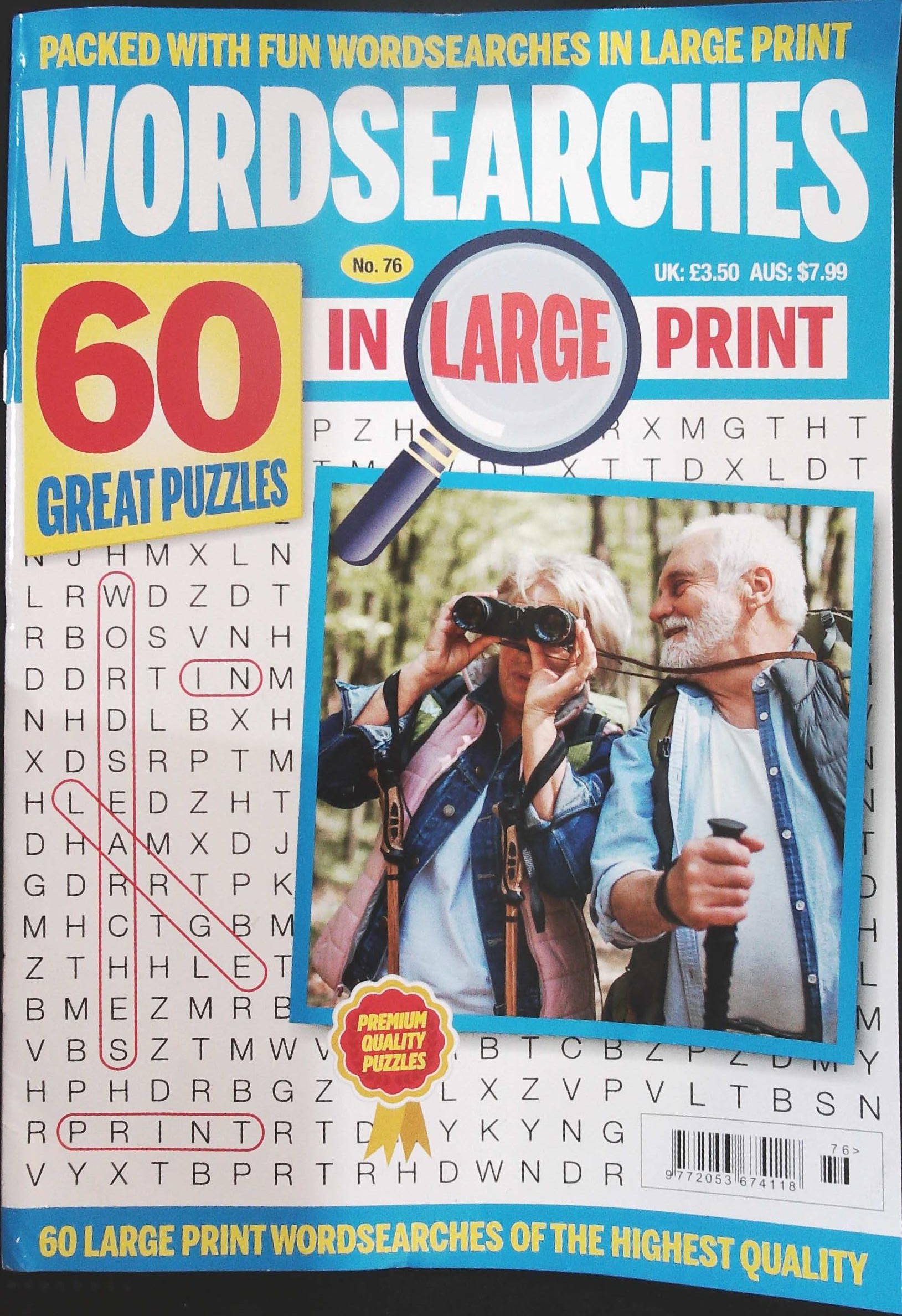 WORDSEARCHES IN LARGE PRINT