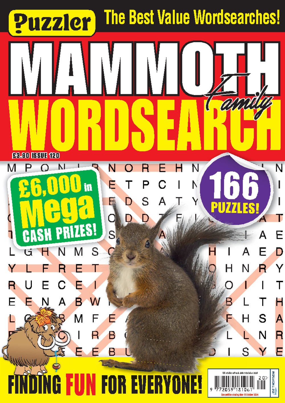 PUZZLE MAMMOTH FAMILY WORDSEARCH