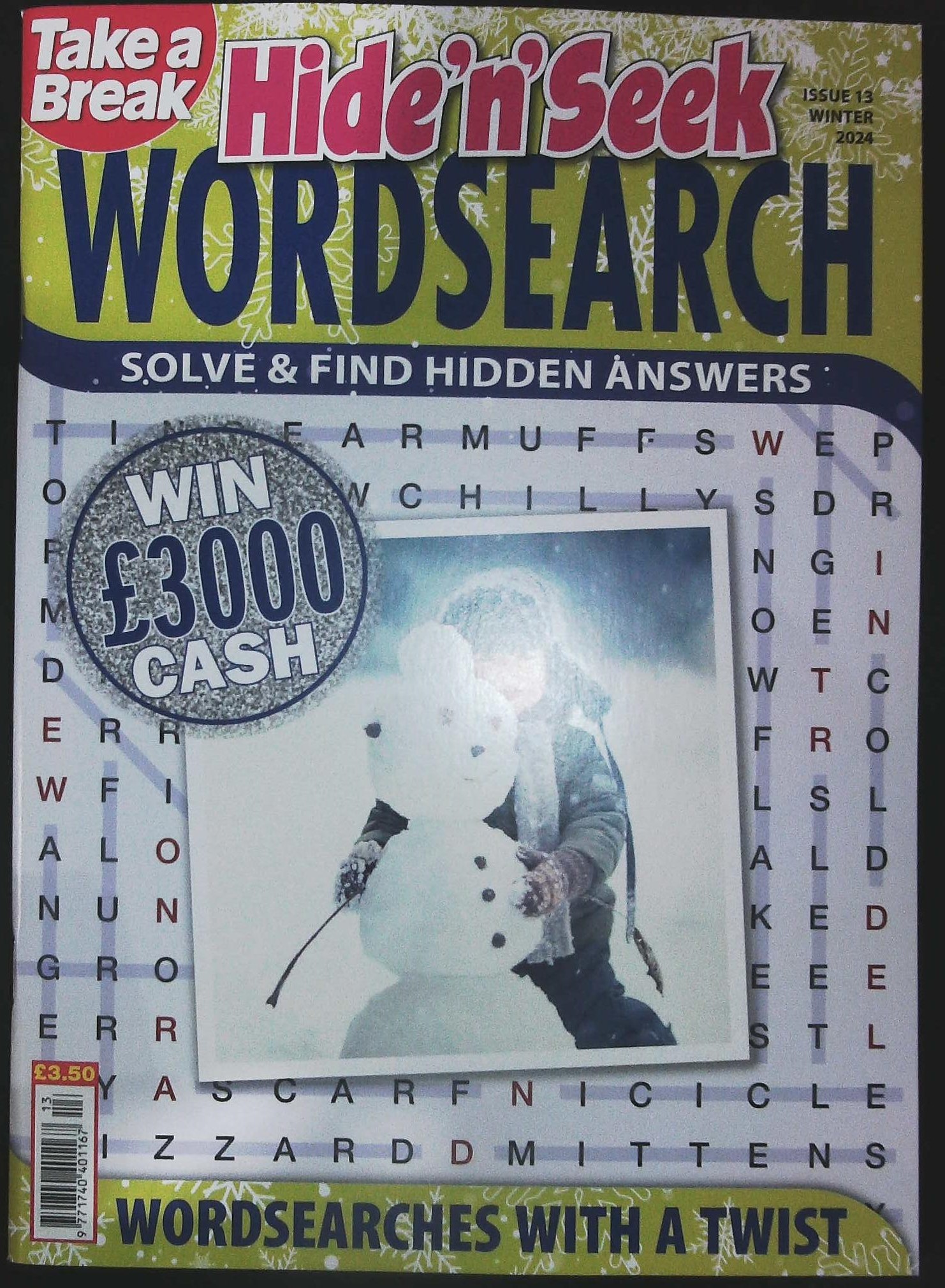 TAKE A BREAK HIDE N SEEK WORDSEARCH