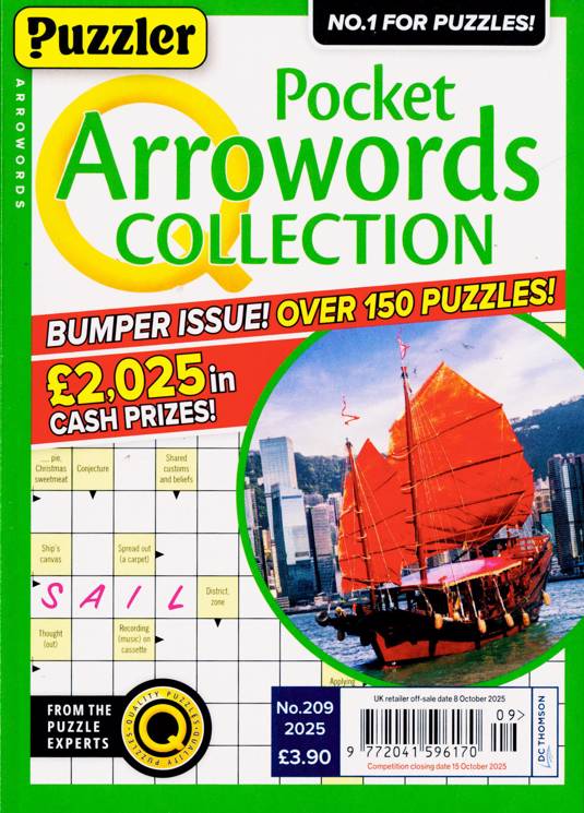 PUZZLER Q POCKET ARROWORDS 