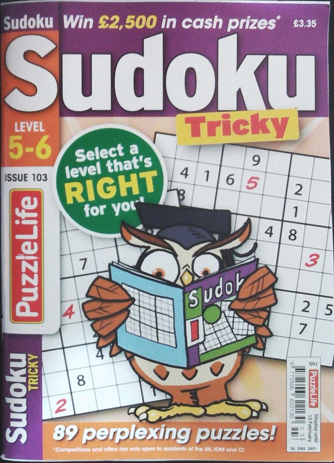 PUZZLELIFE SUDOKU LEVEL 5 AND 6