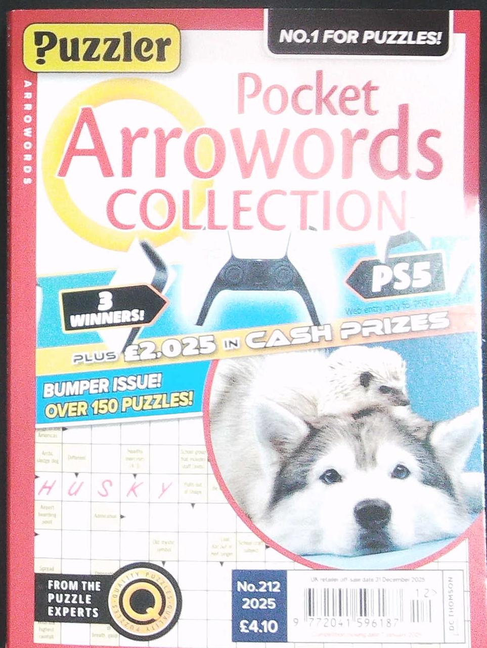 PUZZLER Q POCKET ARROWORDS 